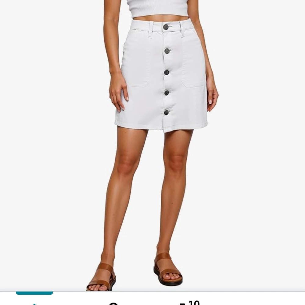 Lexi Womens Stretch Pencil Skirts with Functional Pockets, Denim Skirts